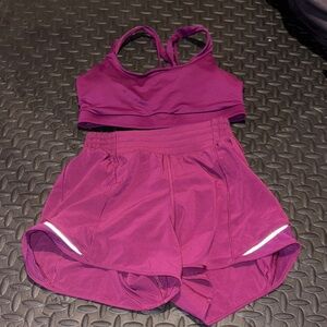 Purple lululemon running set